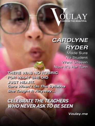 Voulay features Ms. Ryder on their cover.