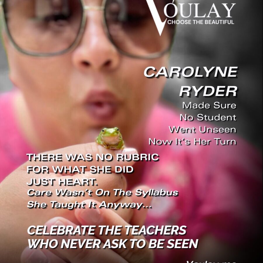 Voulay features Ms. Ryder on their cover.